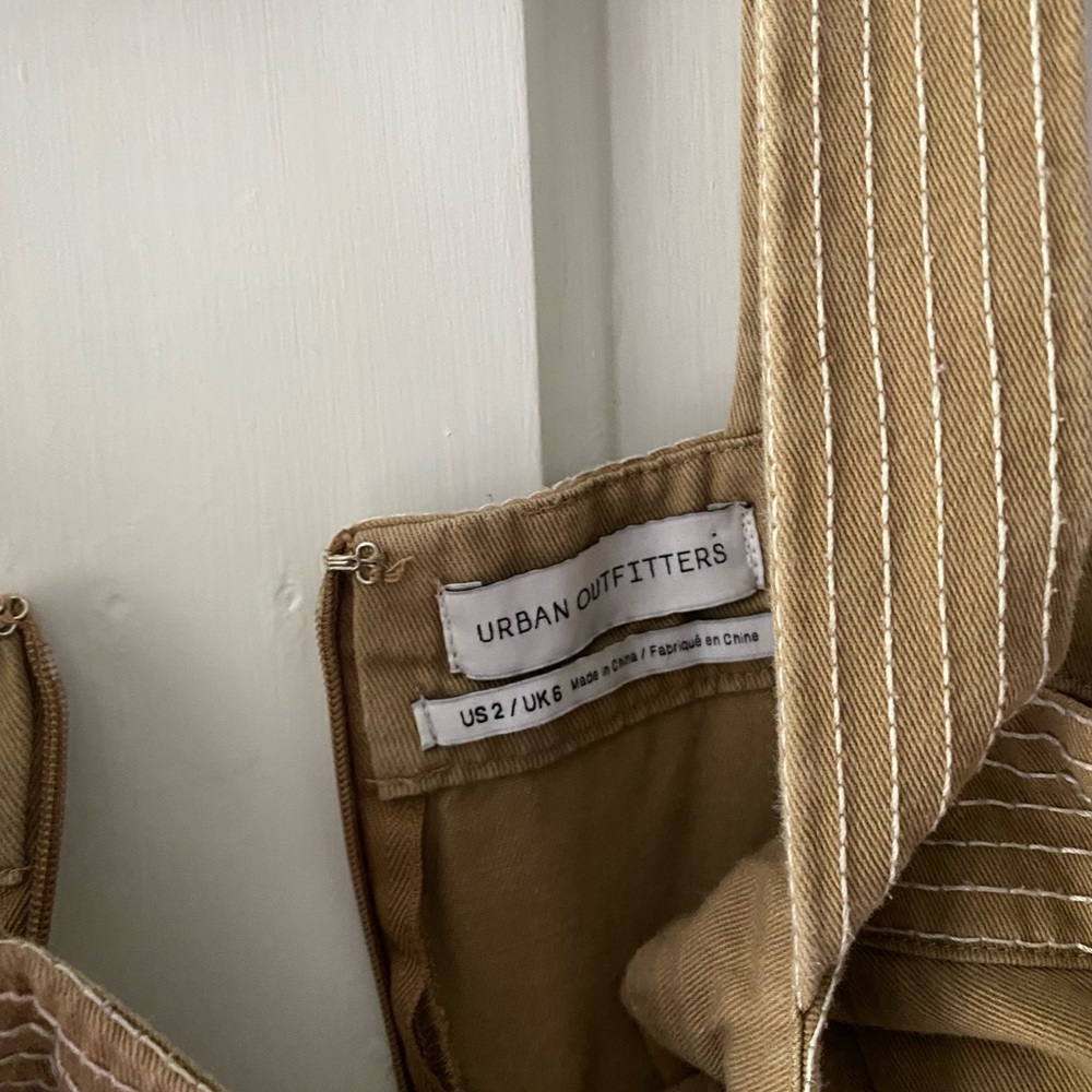 urban outfitters brown paper bag dress
